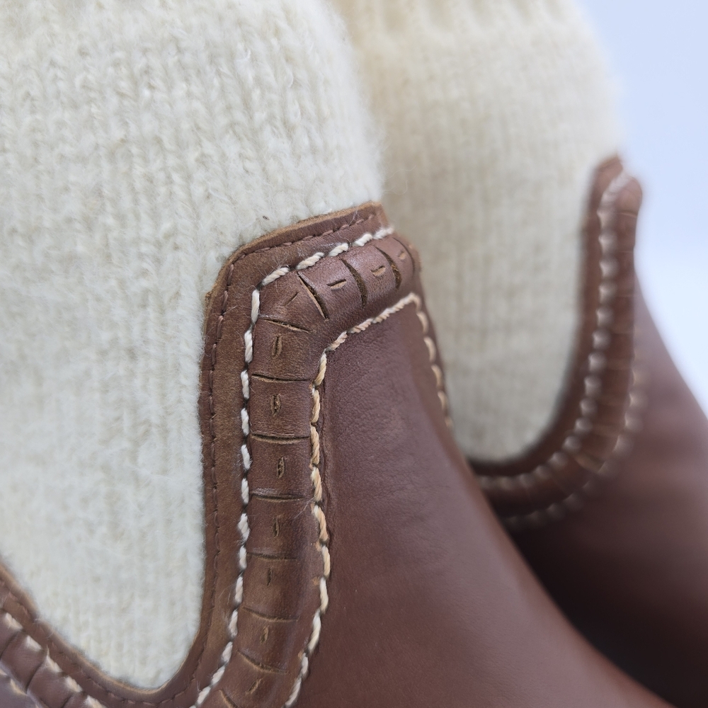 NWOT Nine West Popit Casual Booties, Dark Natural, Women's Size 5 - Picture 3 of 16